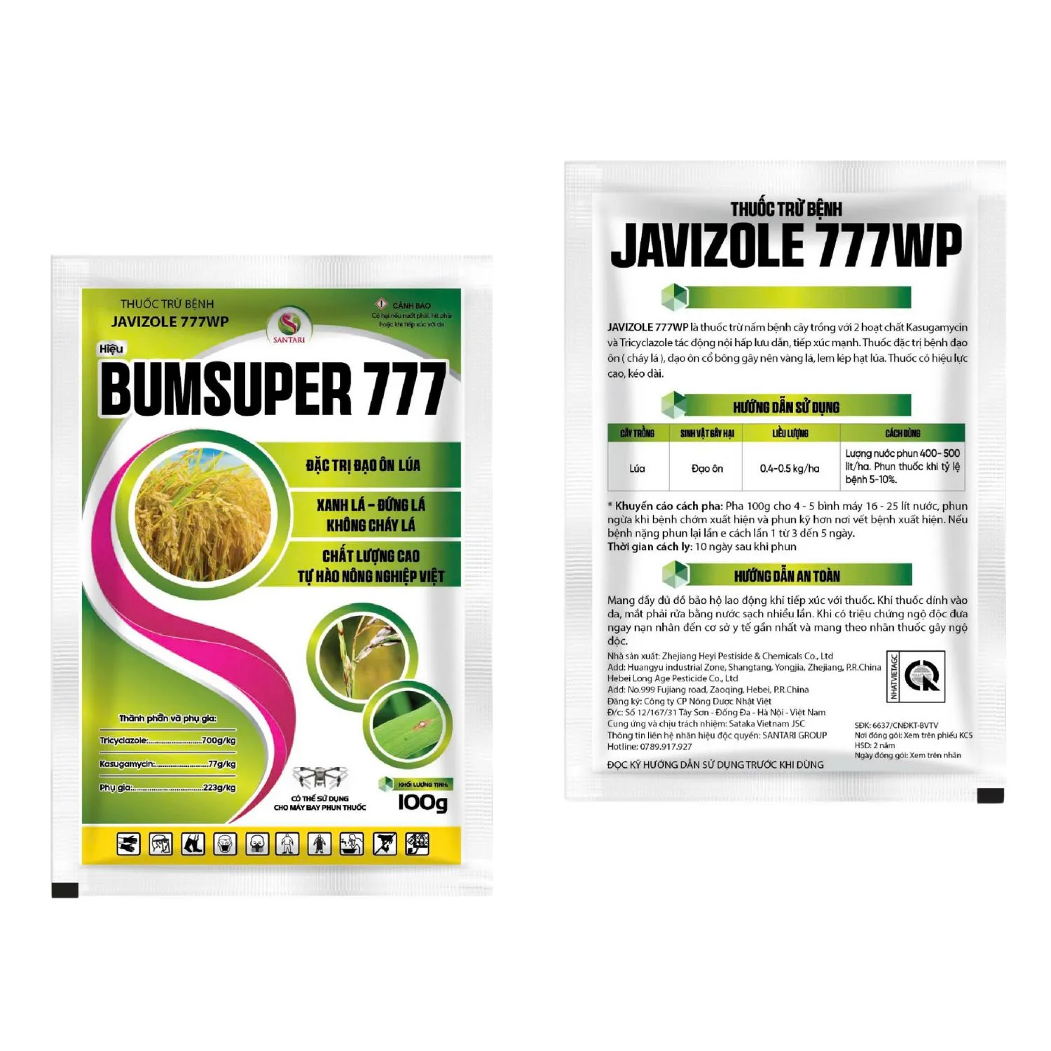 THUỐC TRỪ BỆNH JAVIZOLE 777WP HIỆU BUMSUPER 777