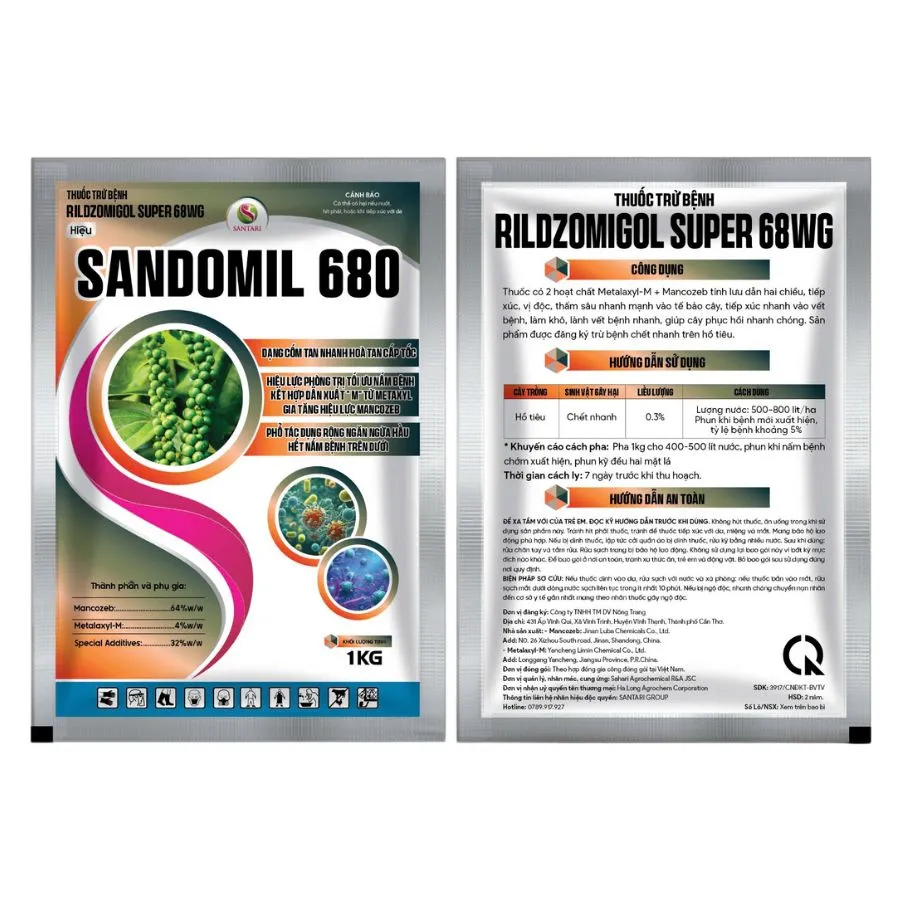 THUỐC TRỪ BỆNH RILDZOMIGOL SUPER 68WG HIỆU SANDOMIL 680 – 1kg