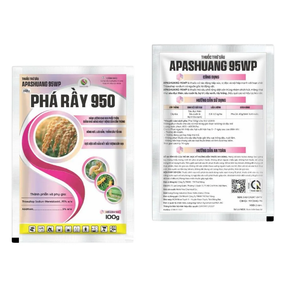 THUỐC TRỪ SÂU APASHUANG 95WP HIỆU PHÁ RẦY 950