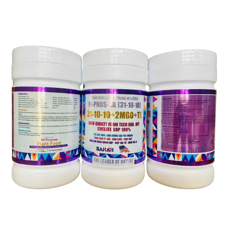 PHÂN BÓN LÁ TRUNG-VI LƯỢNG NI-PHOS-KA (31-10-10)