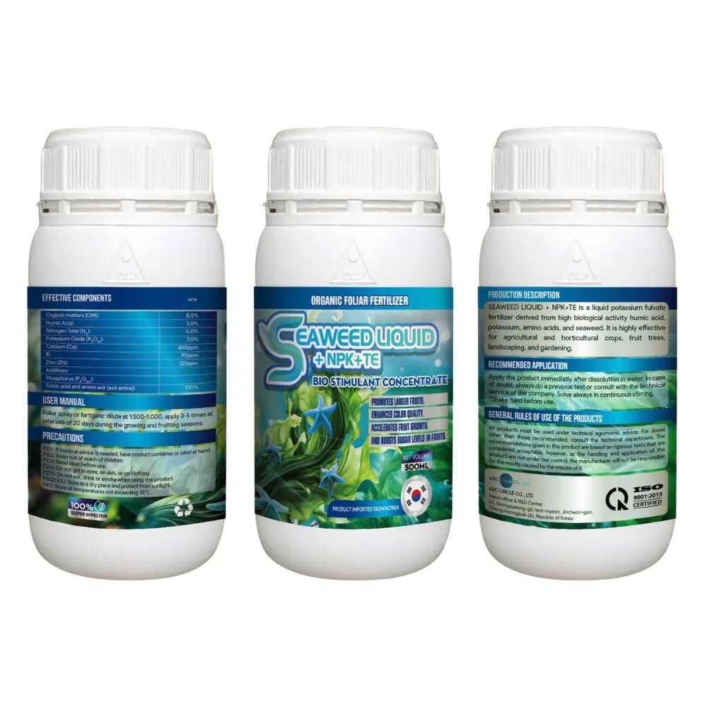 PHÂN BÓN LÁ ABC KAHUBO – SEAWEED LIQUID + NPK + TE