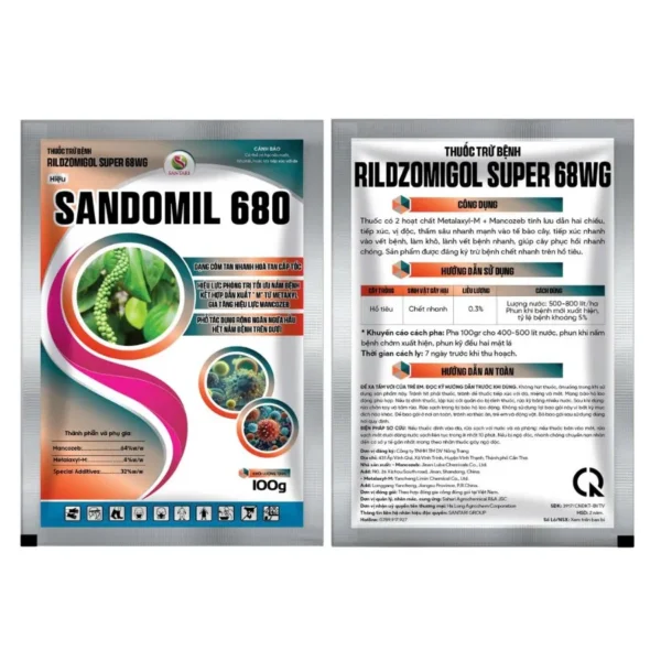 THUỐC TRỪ BỆNH RILDZOMIGOL SUPER 68WG HIỆU SANDOMIL 680 – 500g