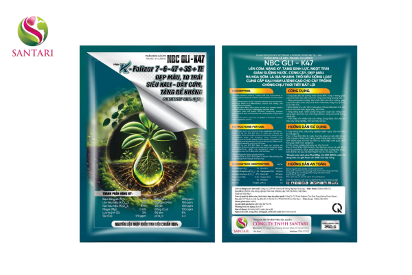 Thông tin chung PHÂN BÓN LÁ NPK – TRUNG, VI LƯỢNG NBC GLI – K47 HIỆU K-FOLIZOR