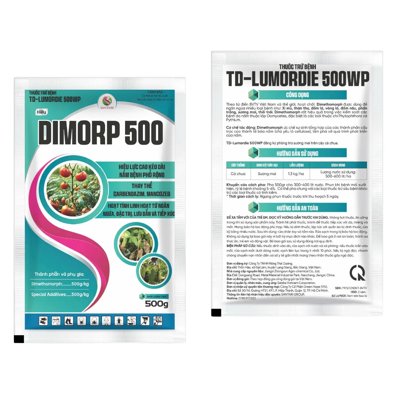 THUỐC TRỪ BỆNH TD-LUMORDIE 500WP HIỆU DIMORP 500