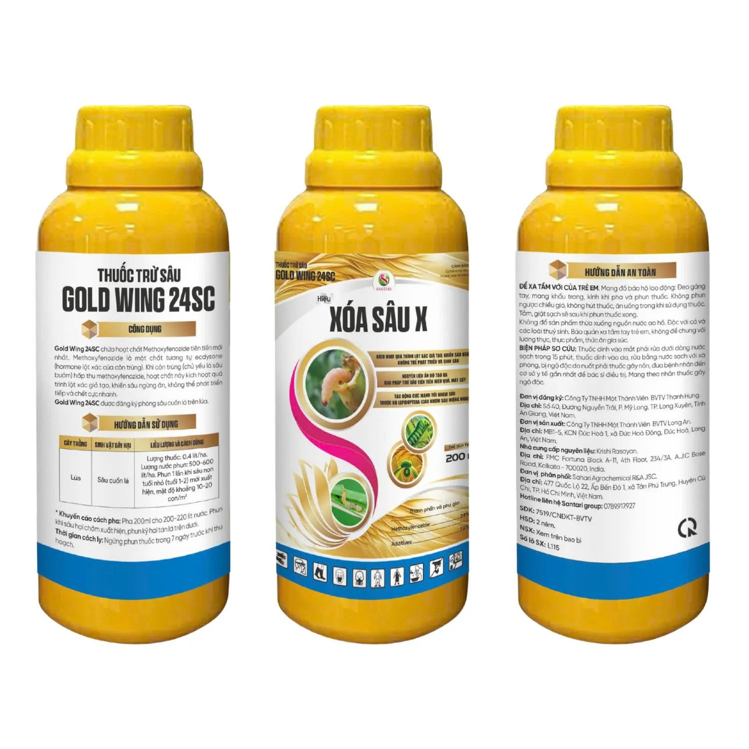 THUỐC TRỪ SÂU GOLD WING 24SC HIỆU XÓA SÂU X