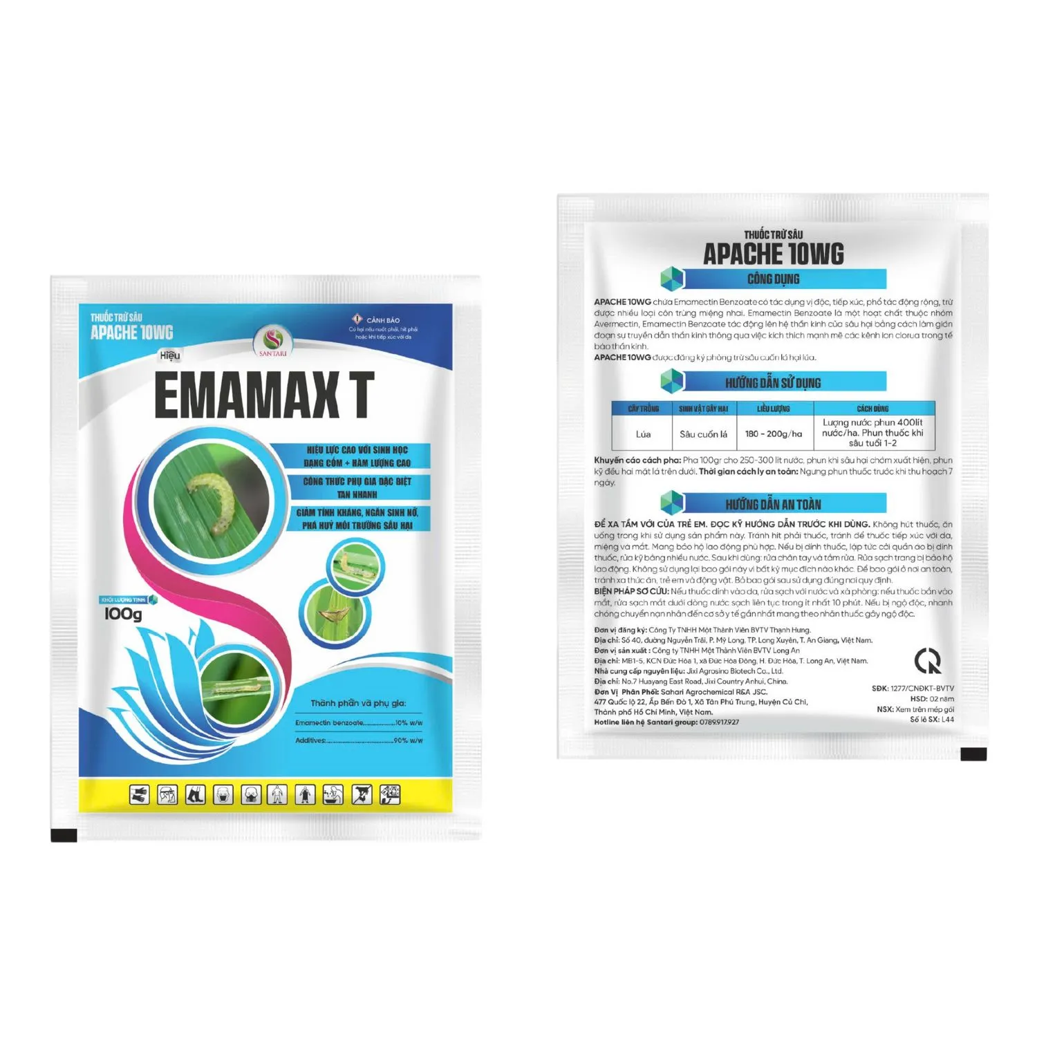 THUỐC TRỪ SÂU APACHE 10WG HIỆU EMAMAX T