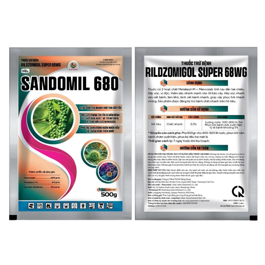 THUỐC TRỪ BỆNH RILDZOMIGOL SUPER 68WG HIỆU SANDOMIL 680 – 500g