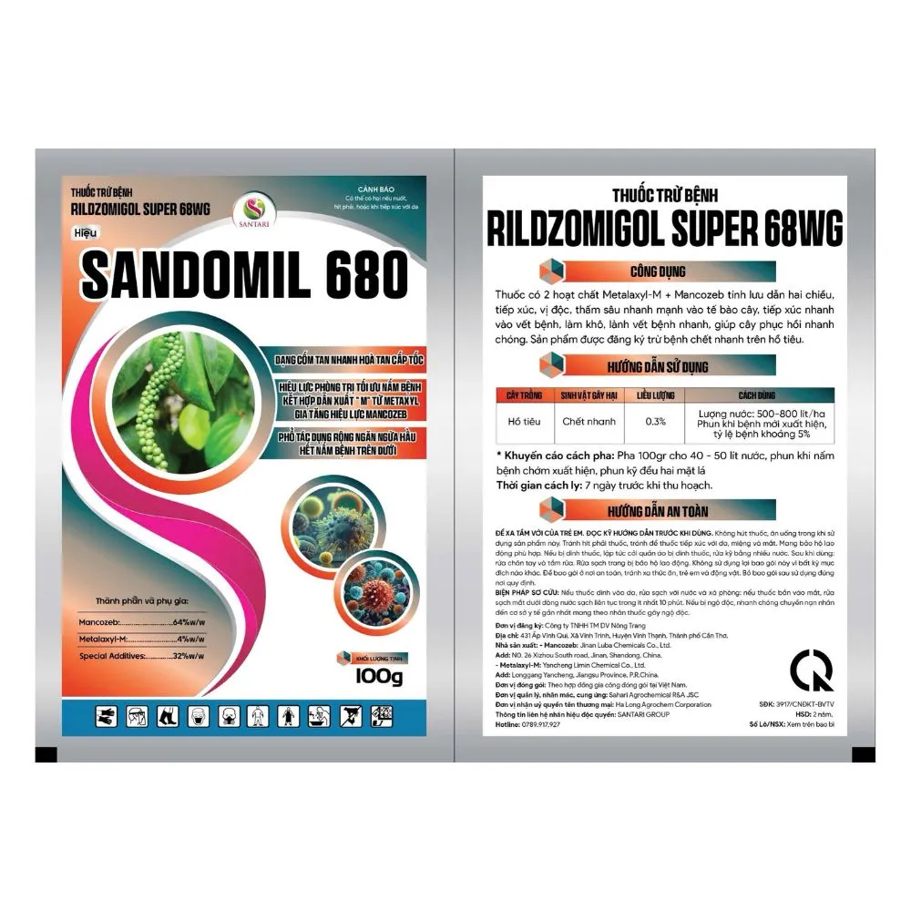 THUỐC TRỪ BỆNH RILDZOMIGOL SUPER 68WG HIỆU SANDOMIL 680 – 100g