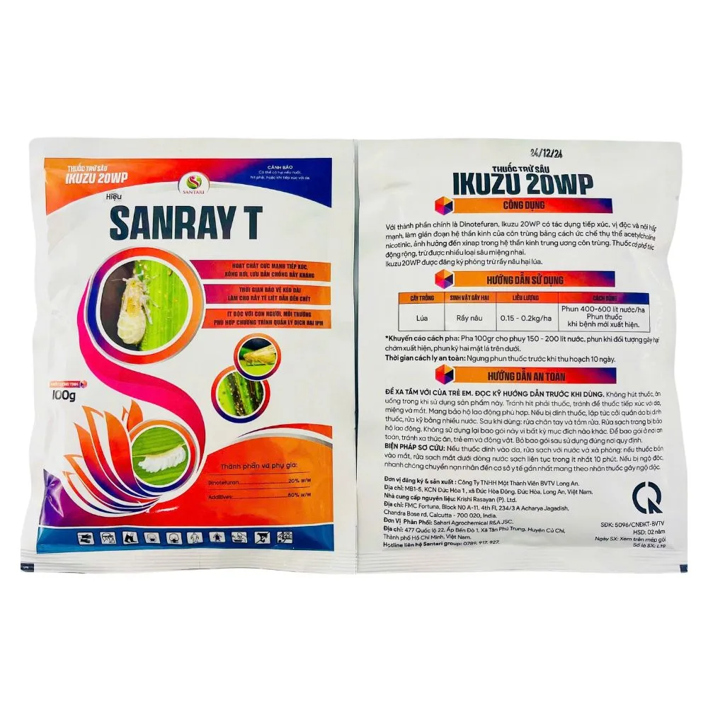 THUỐC TRỪ SÂU IKUZU 20WP HIỆU SANRAY T