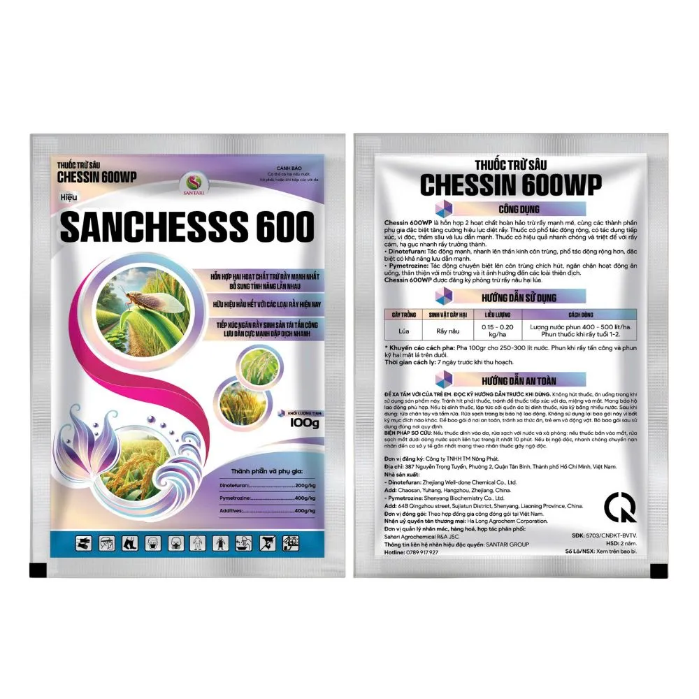 THUỐC TRỪ SÂU CHESSIN 600WP HIỆU SANCHESSS 600