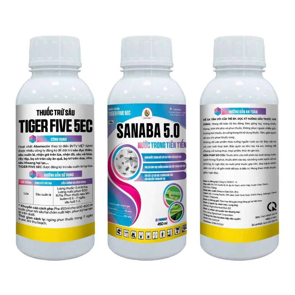 THUỐC TRỪ SÂU TIGER FIVE 5EC HIỆU SANABA 5.0