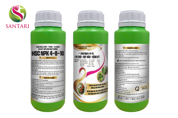 Thông tin Phân bón lá HSC NPK 4-8-10 Hiệu Fruitmax 4-8-10 
